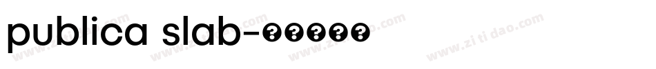 publica slab字体转换
